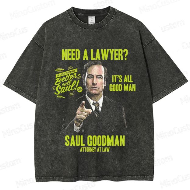 Lawyer - Themed Character and Text Graphic Short - Sleeve T - Shirt