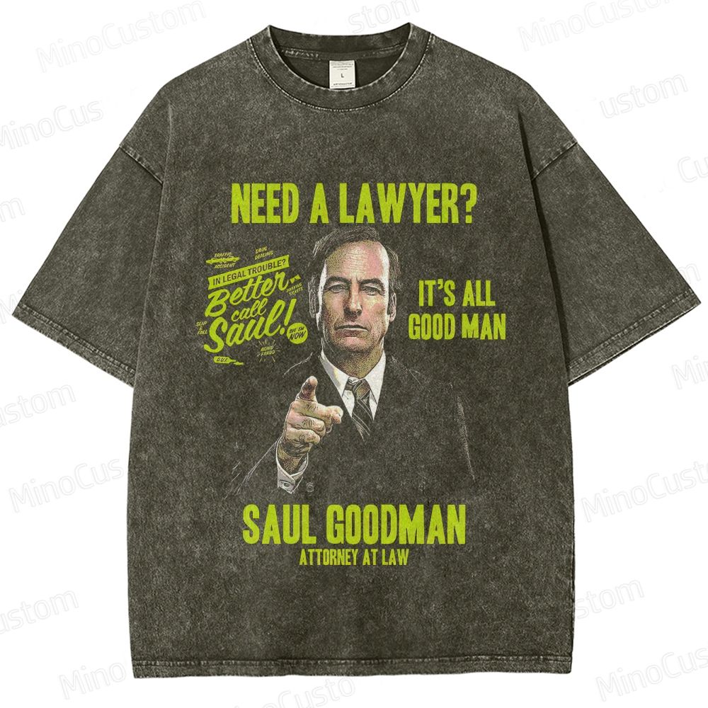 Lawyer - Themed Character and Text Graphic Short - Sleeve T - Shirt