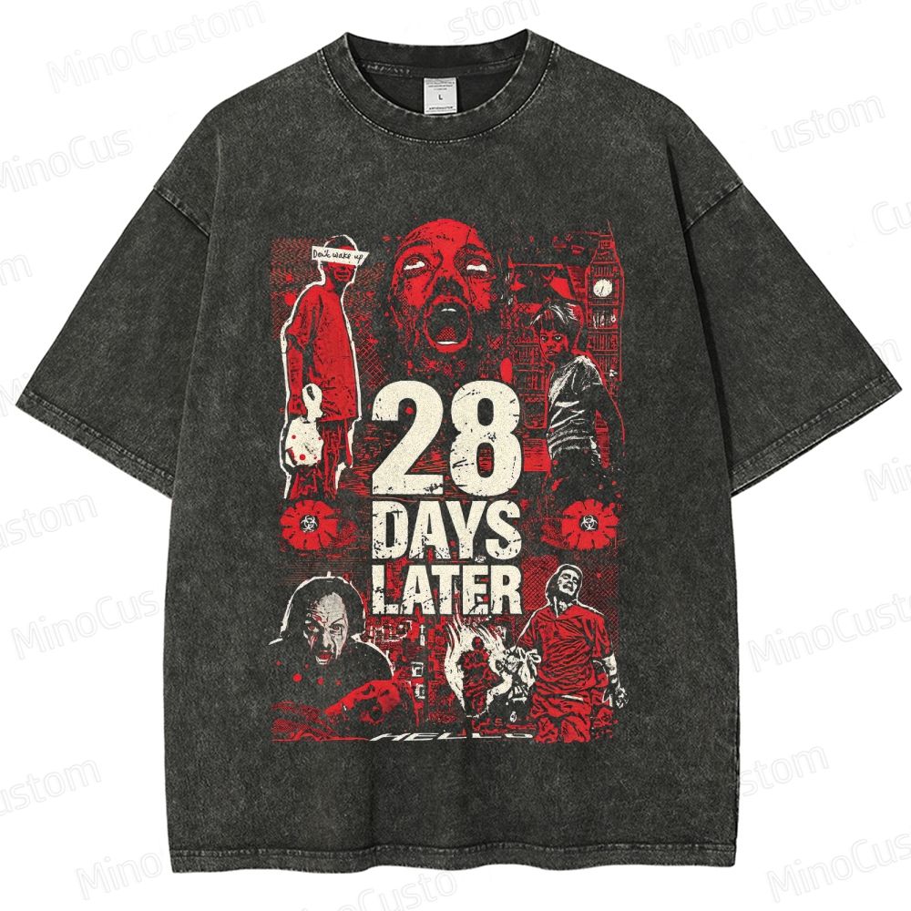 Horror - Themed Character Collage Short - Sleeve T - Shirt
