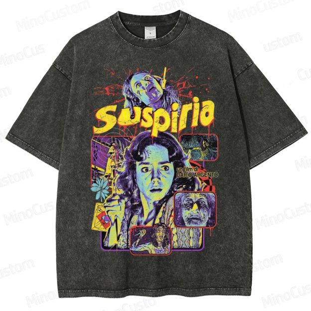 Horror - Themed Character Collage Short - Sleeve T - Shirt