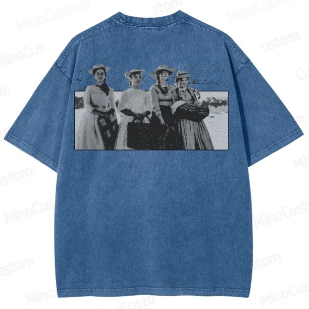 Vintage Character Collage Short - Sleeve T - Shirt