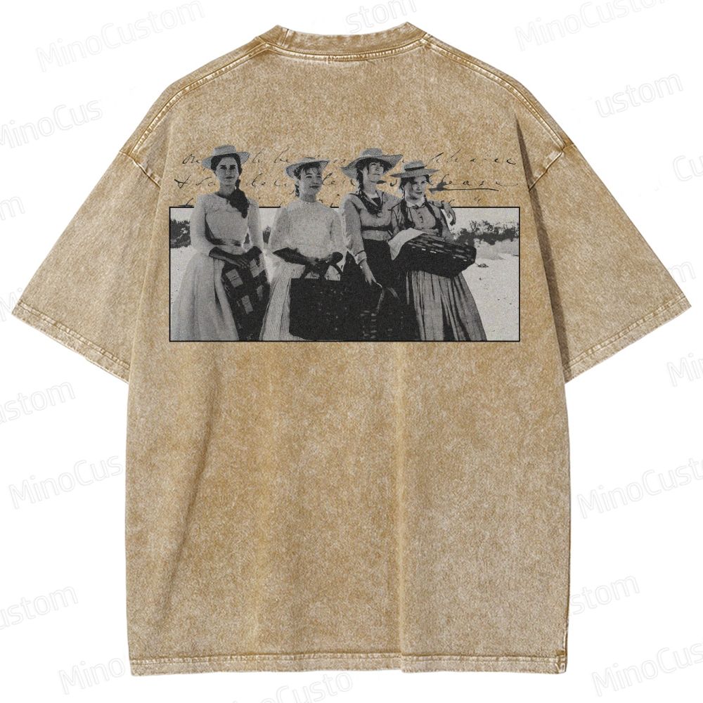 Vintage Character Collage Short - Sleeve T - Shirt