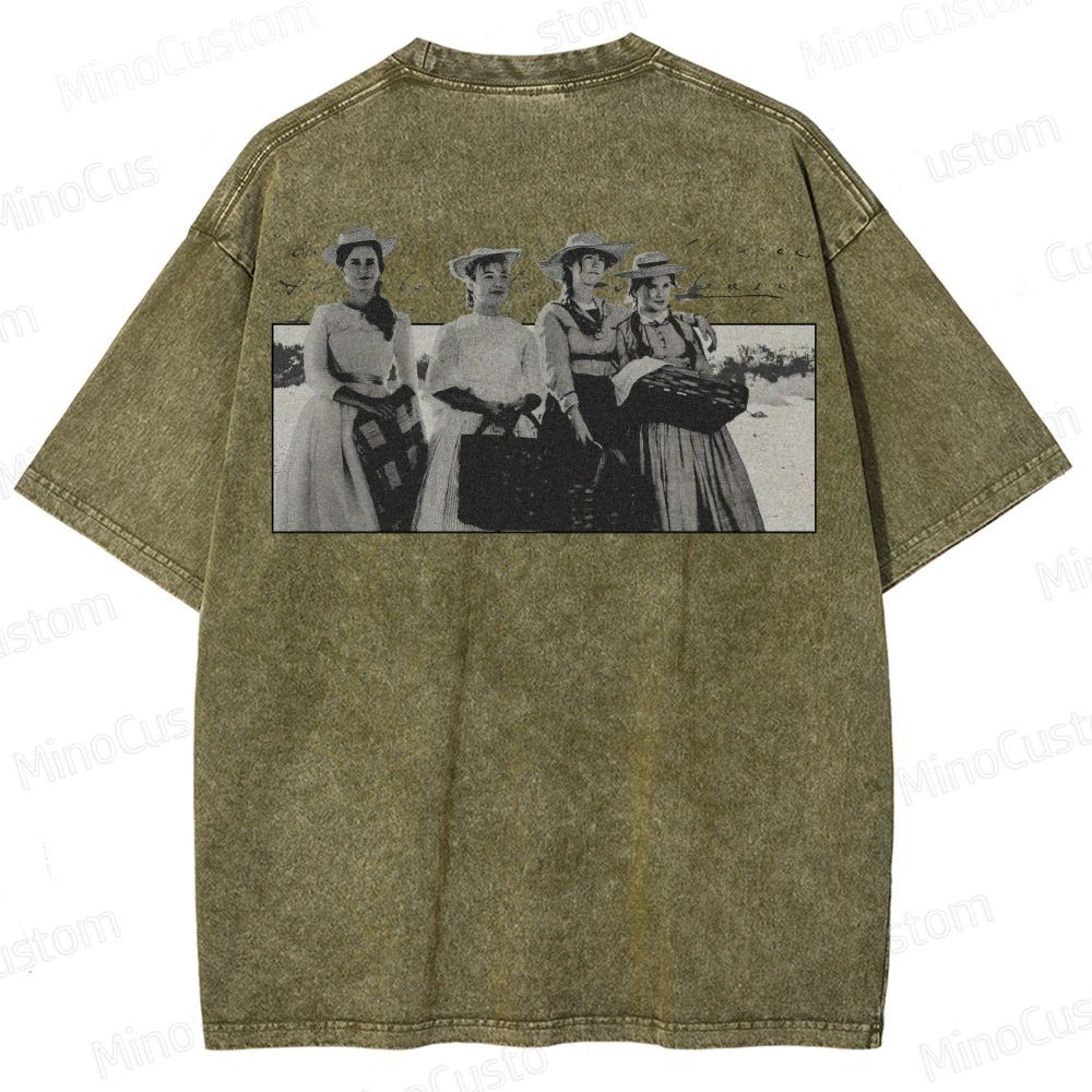 Vintage Character Collage Short - Sleeve T - Shirt