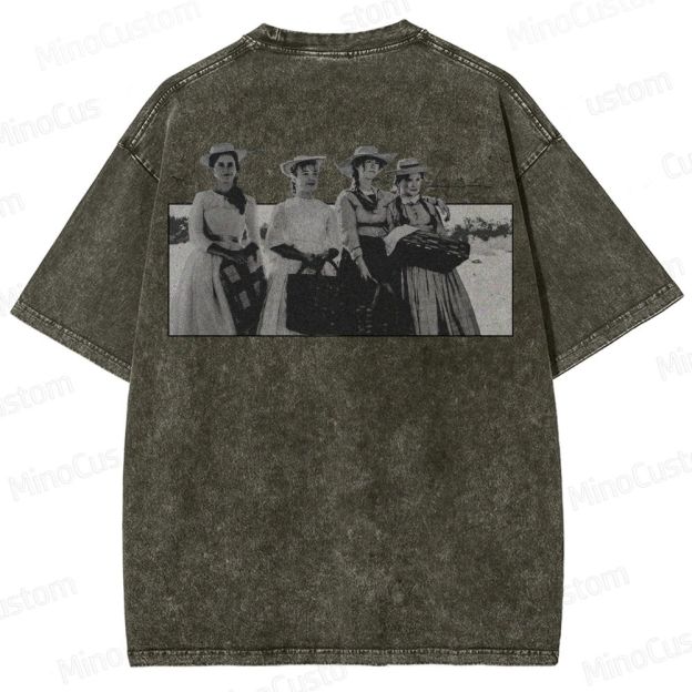 Vintage Character Collage Short - Sleeve T - Shirt