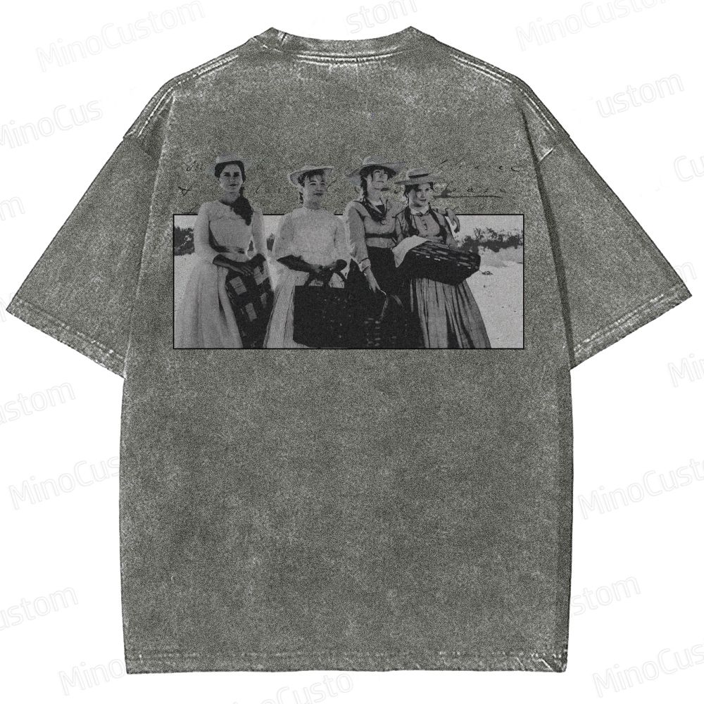 Vintage Character Collage Short - Sleeve T - Shirt