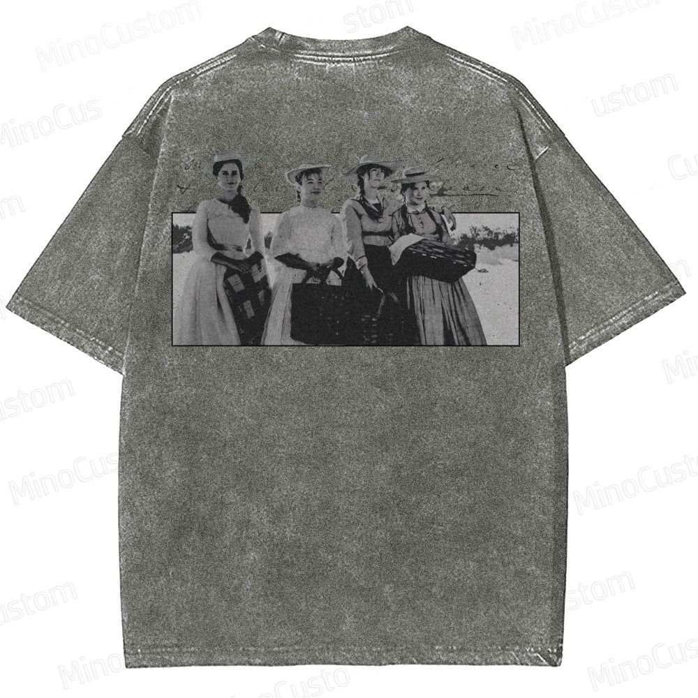 Vintage Character Collage Short - Sleeve T - Shirt