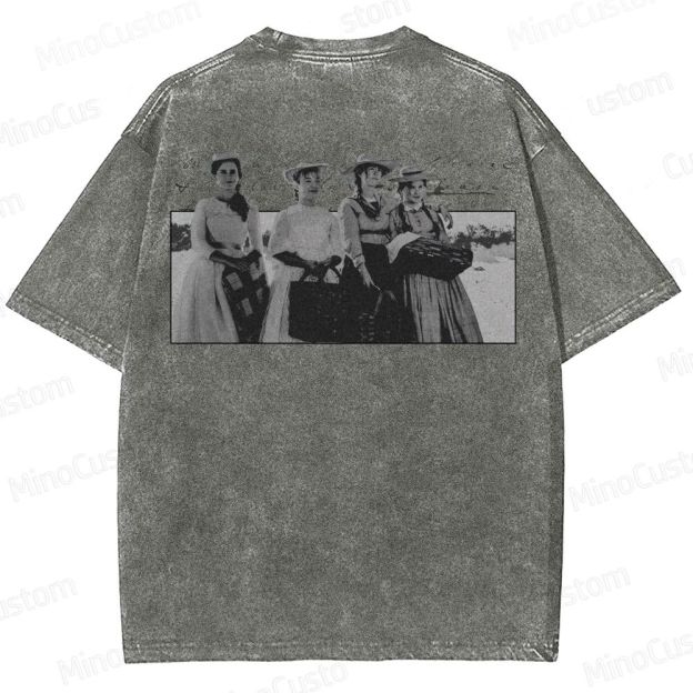 Vintage Character Collage Short - Sleeve T - Shirt