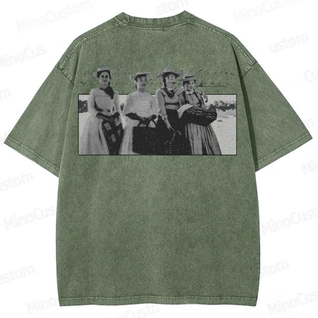 Vintage Character Collage Short - Sleeve T - Shirt