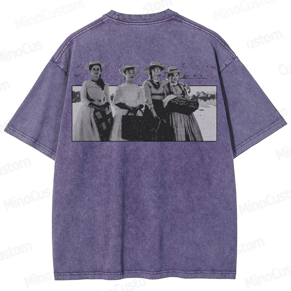 Vintage Character Collage Short - Sleeve T - Shirt