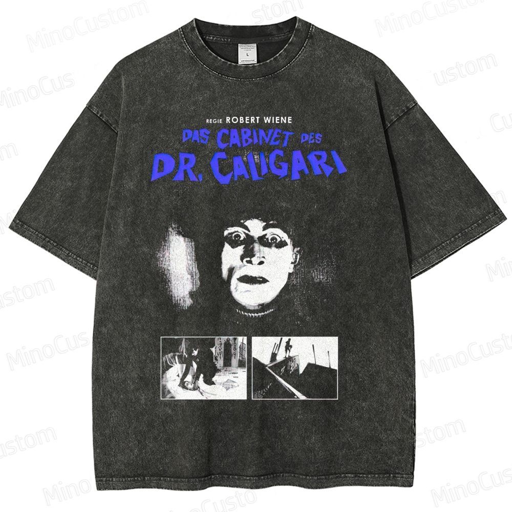 Horror - Themed Character and Scene Collage Short - Sleeve T - Shirt