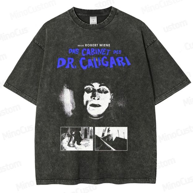 Horror - Themed Character and Scene Collage Short - Sleeve T - Shirt