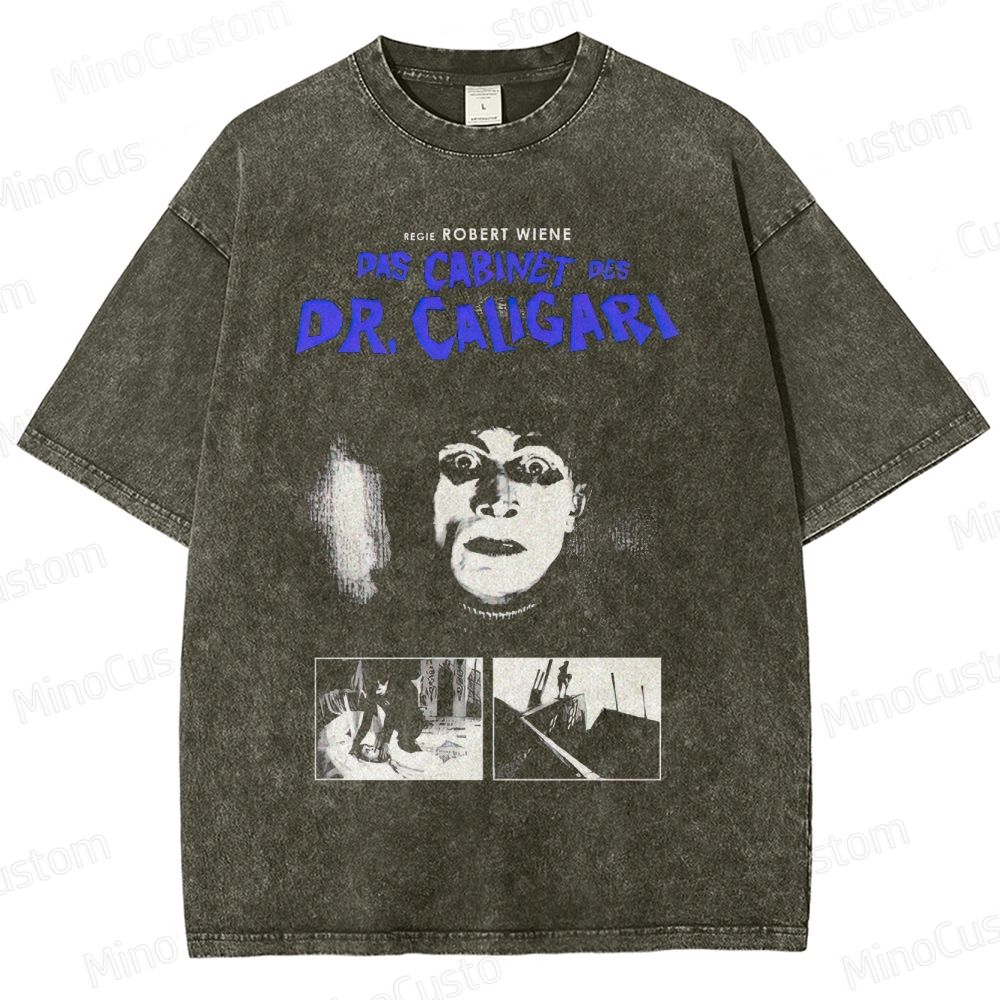 Horror - Themed Character and Scene Collage Short - Sleeve T - Shirt