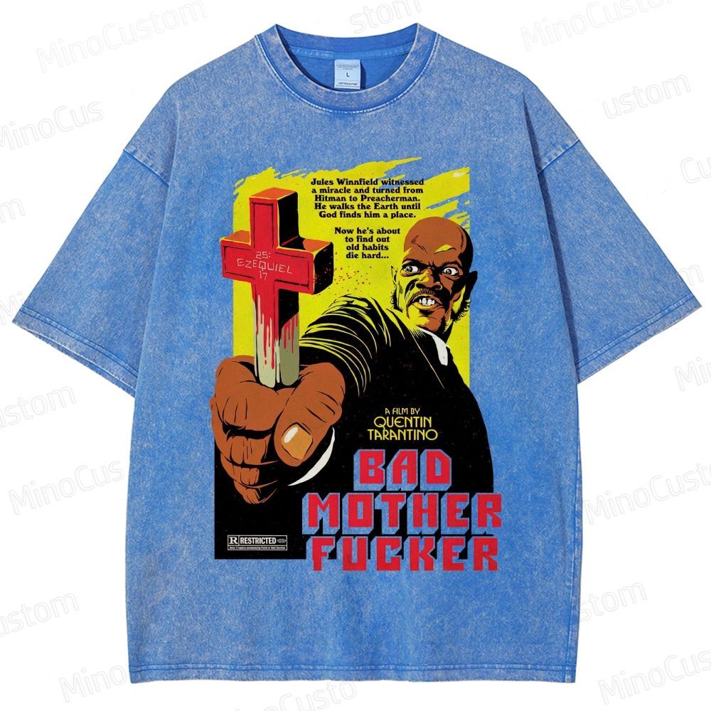 Crime - Themed Character and Cross Graphic Short - Sleeve T - Shirt