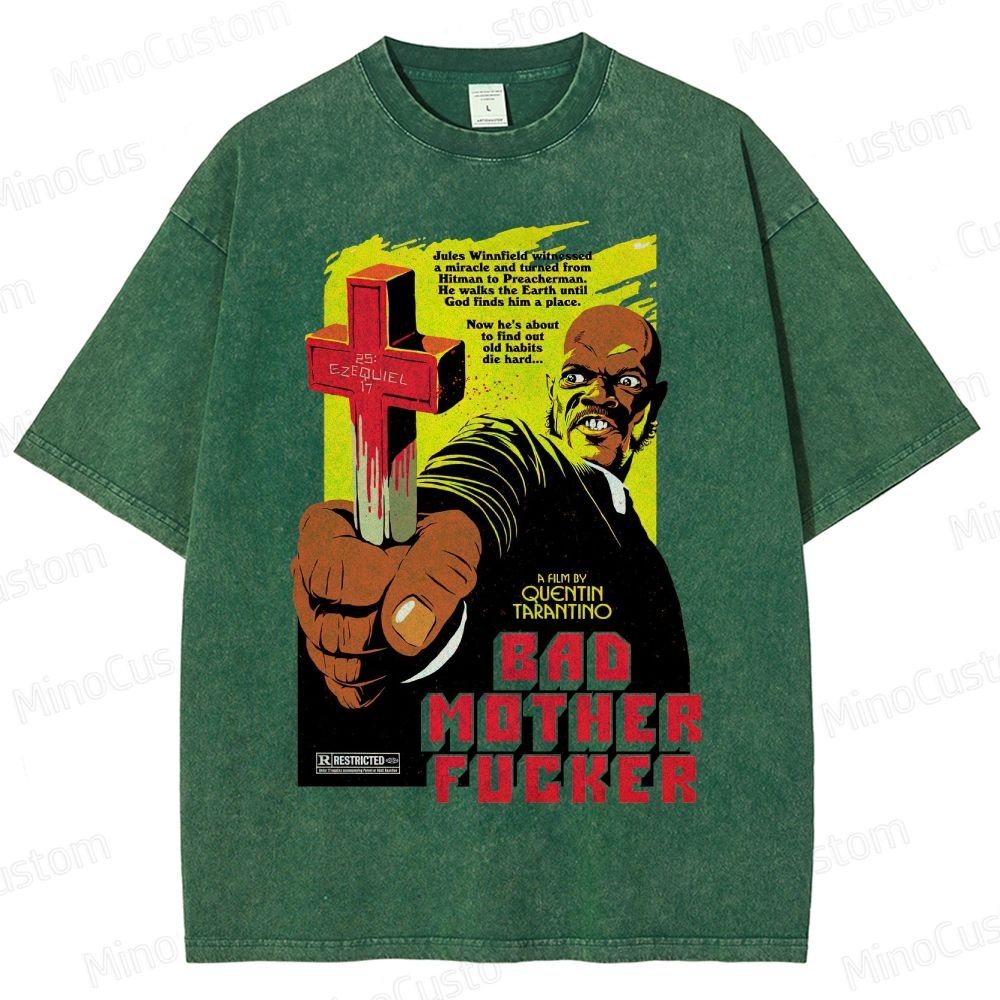 Crime - Themed Character and Cross Graphic Short - Sleeve T - Shirt