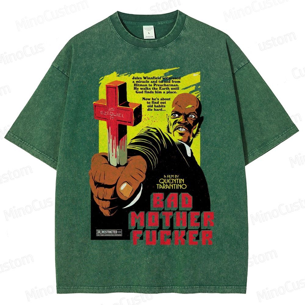 Crime - Themed Character and Cross Graphic Short - Sleeve T - Shirt