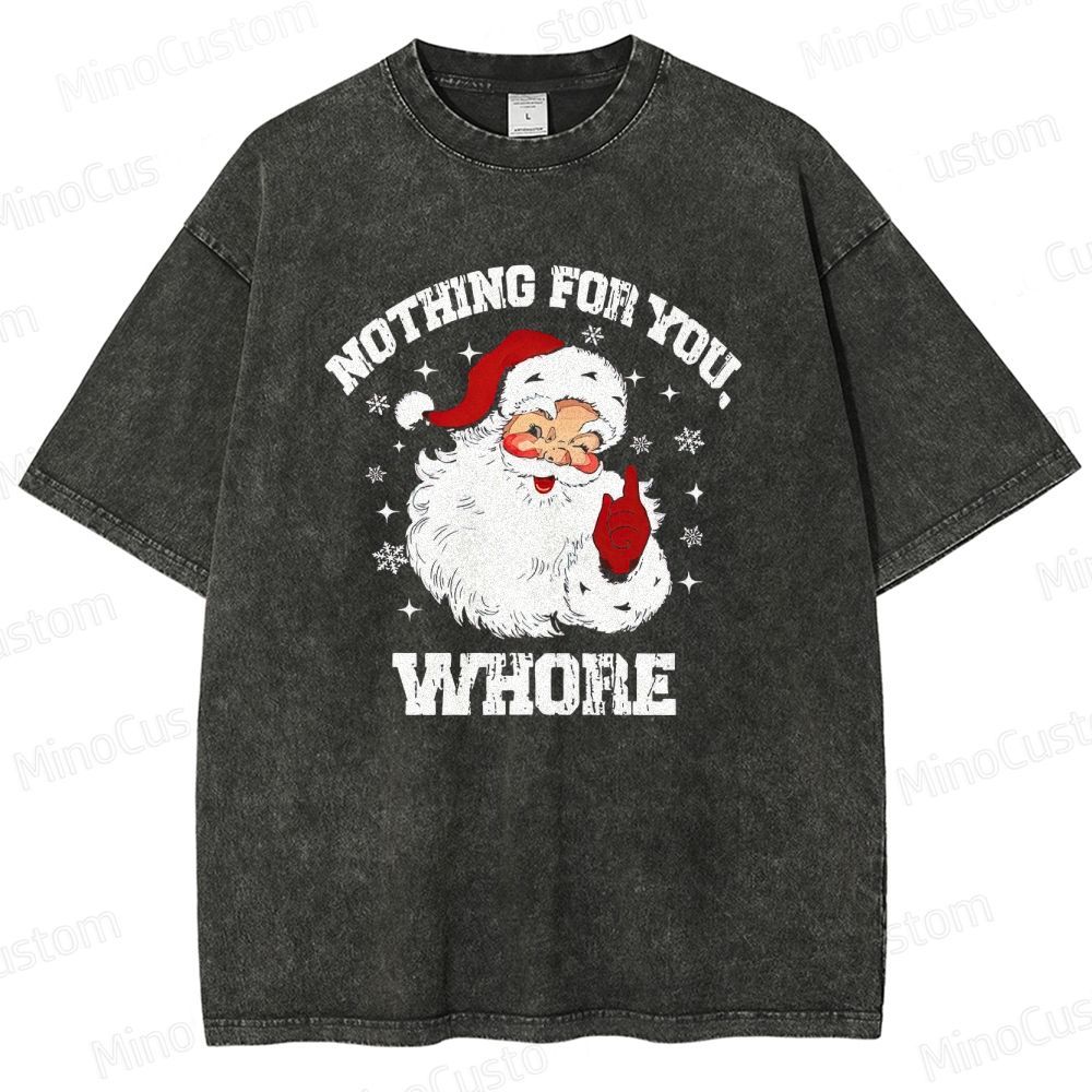 Christmas - Themed Santa Claus Graphic Short - Sleeve T - Shirt