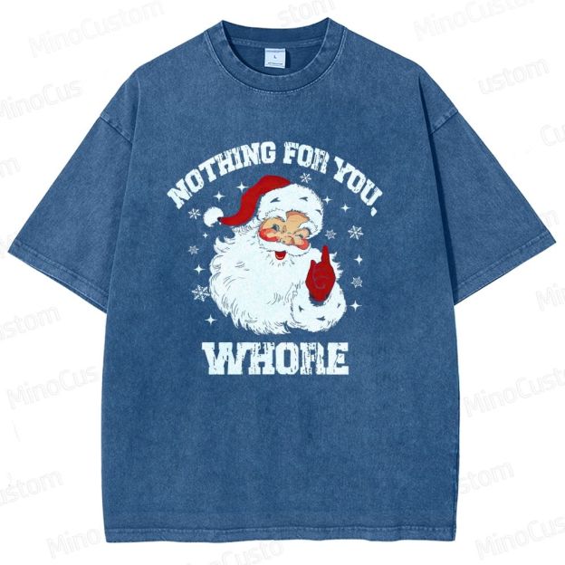 Christmas - Themed Santa Claus Graphic Short - Sleeve T - Shirt
