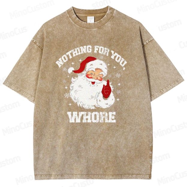 Christmas - Themed Santa Claus Graphic Short - Sleeve T - Shirt