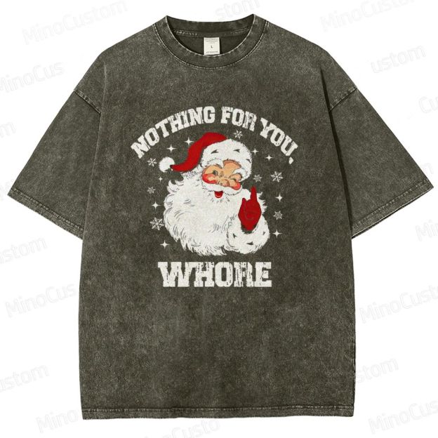 Christmas - Themed Santa Claus Graphic Short - Sleeve T - Shirt