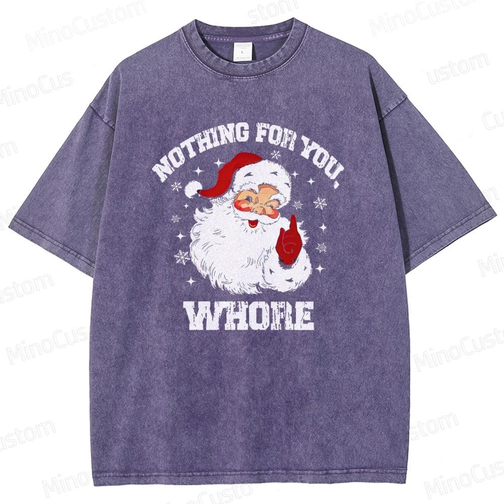 Christmas - Themed Santa Claus Graphic Short - Sleeve T - Shirt