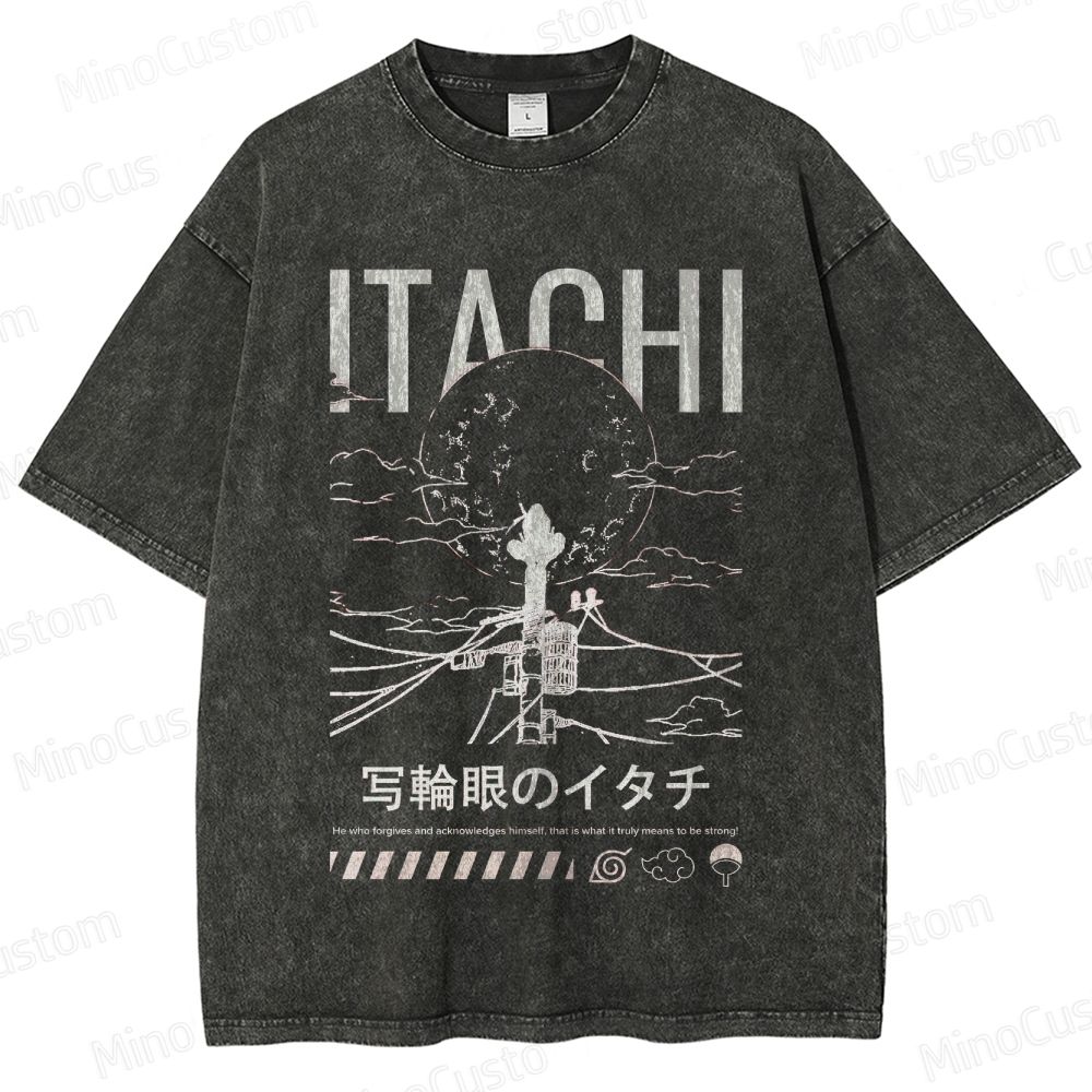 Anime - Themed Character and Scenery Graphic Short - Sleeve T - Shirt