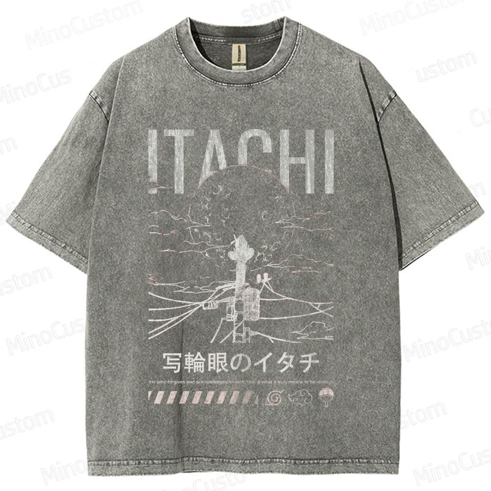 Anime - Themed Character and Scenery Graphic Short - Sleeve T - Shirt