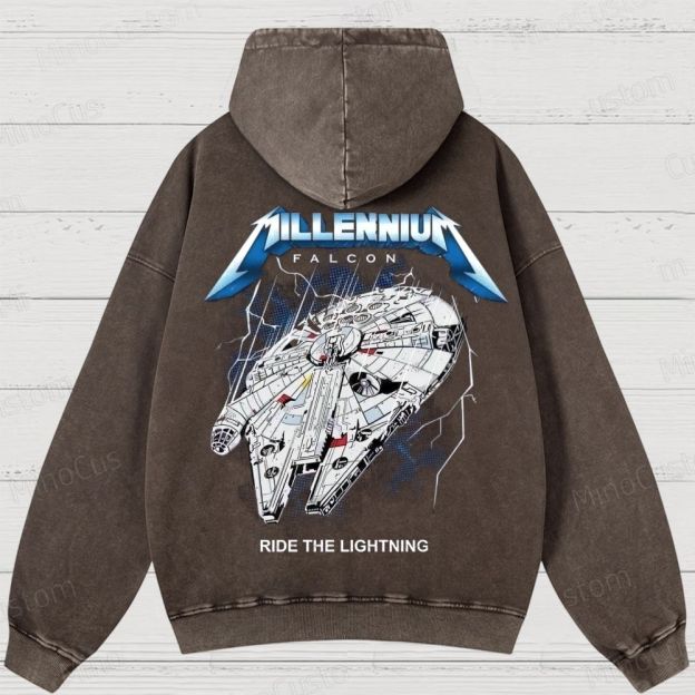 Retro Star Wars World  Washed Hoodies 