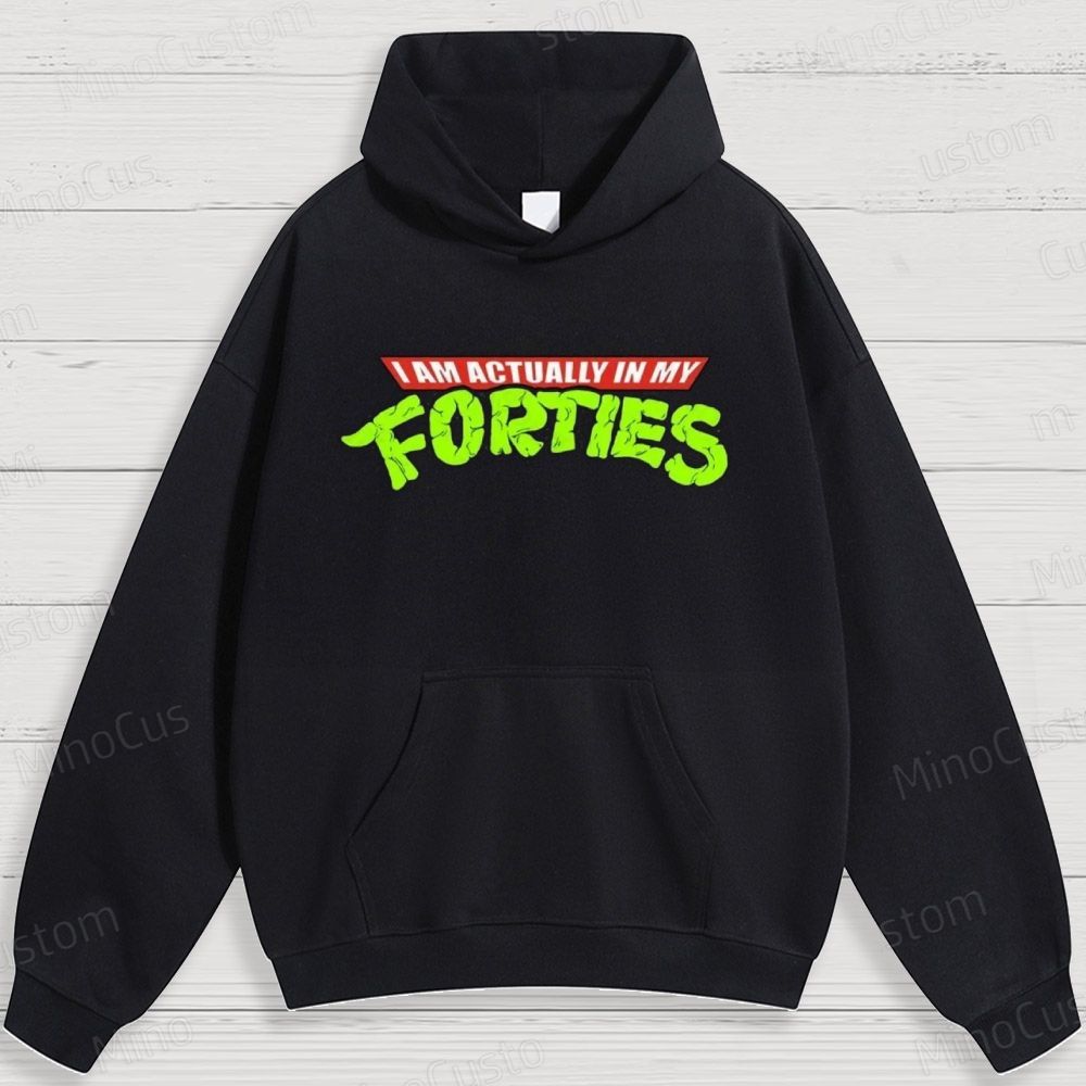 Humorous Age - Related Text Graphic Hoodie