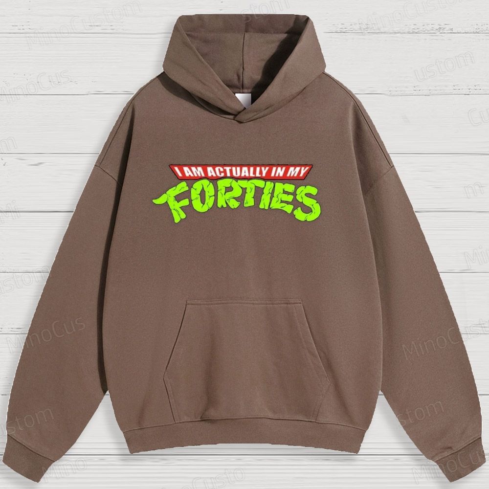 Humorous Age - Related Text Graphic Hoodie