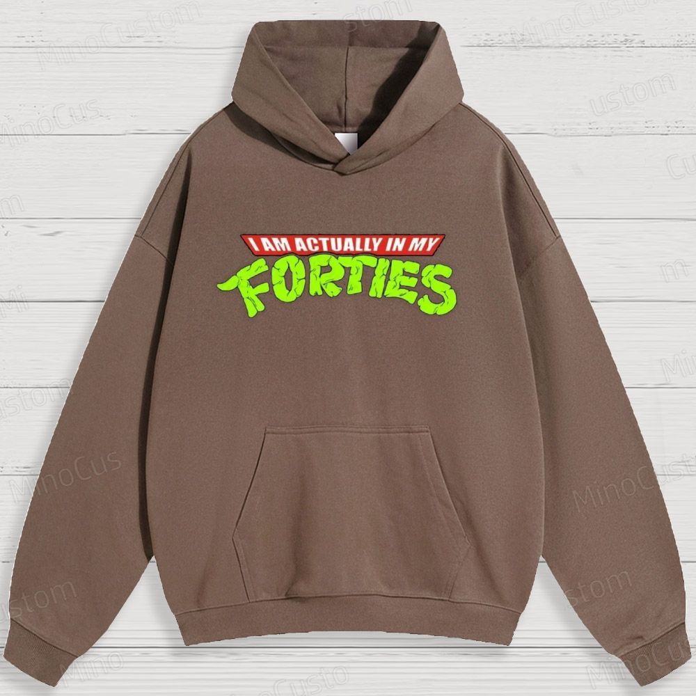 Humorous Age - Related Text Graphic Hoodie