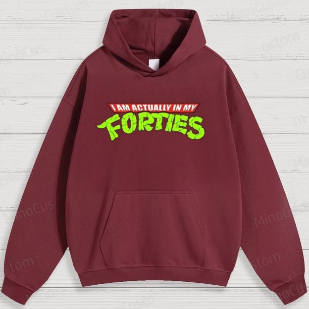 Humorous Age - Related Text Graphic Hoodie