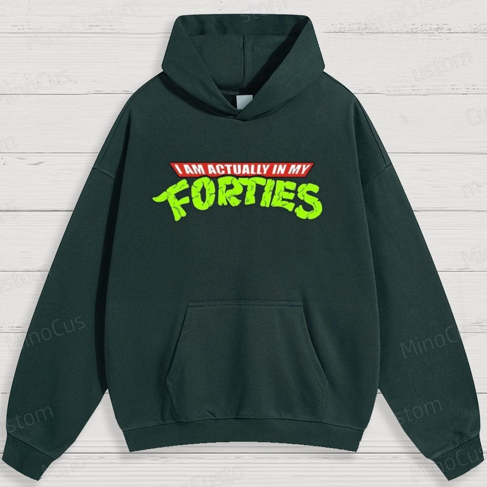 Humorous Age - Related Text Graphic Hoodie