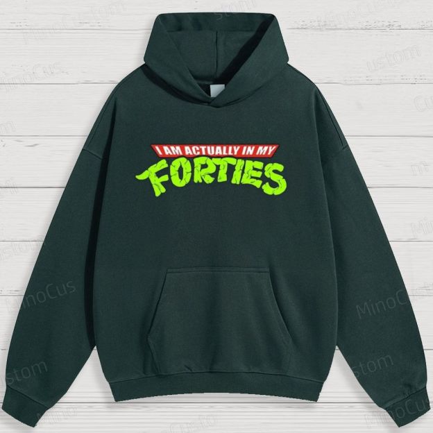 Humorous Age - Related Text Graphic Hoodie