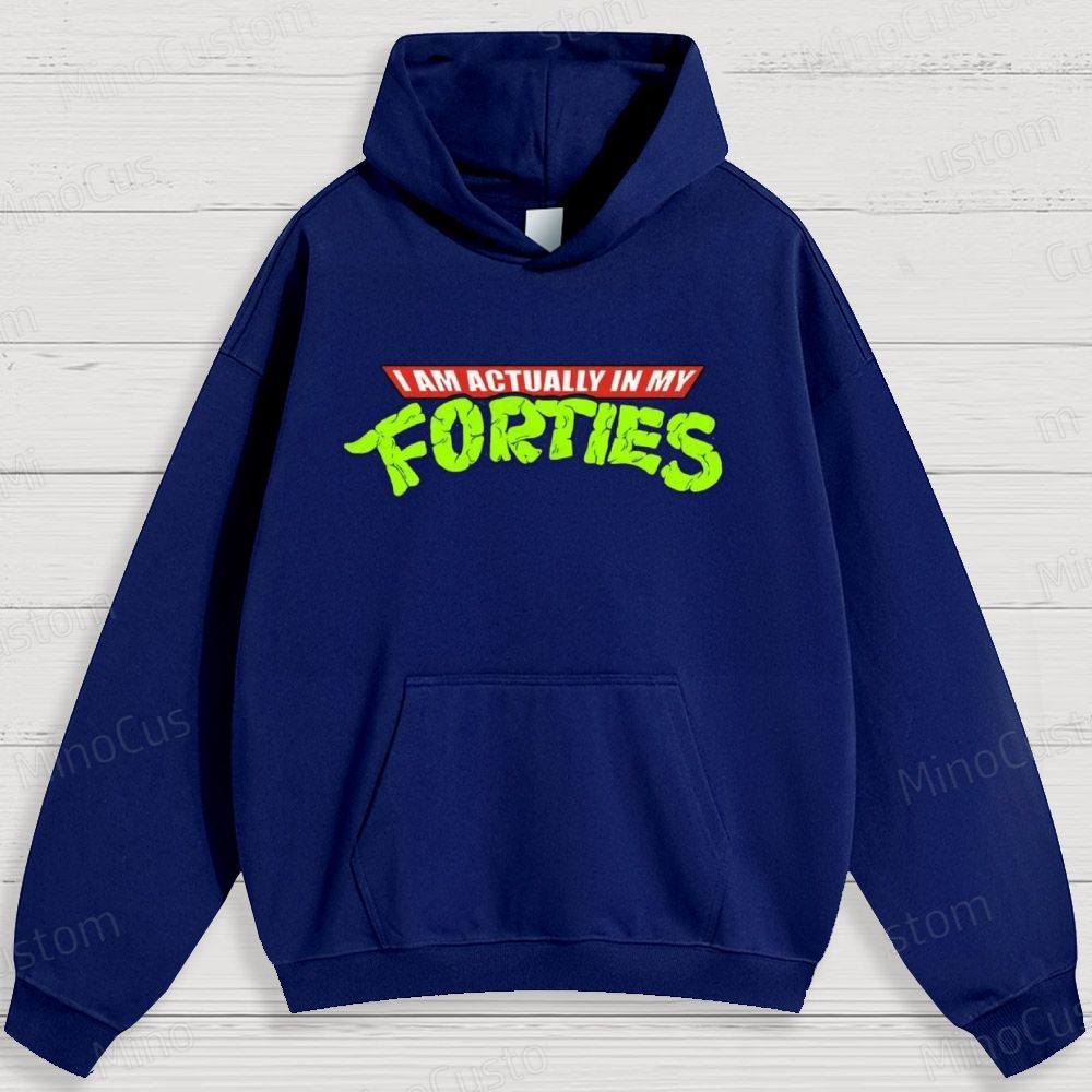 Humorous Age - Related Text Graphic Hoodie