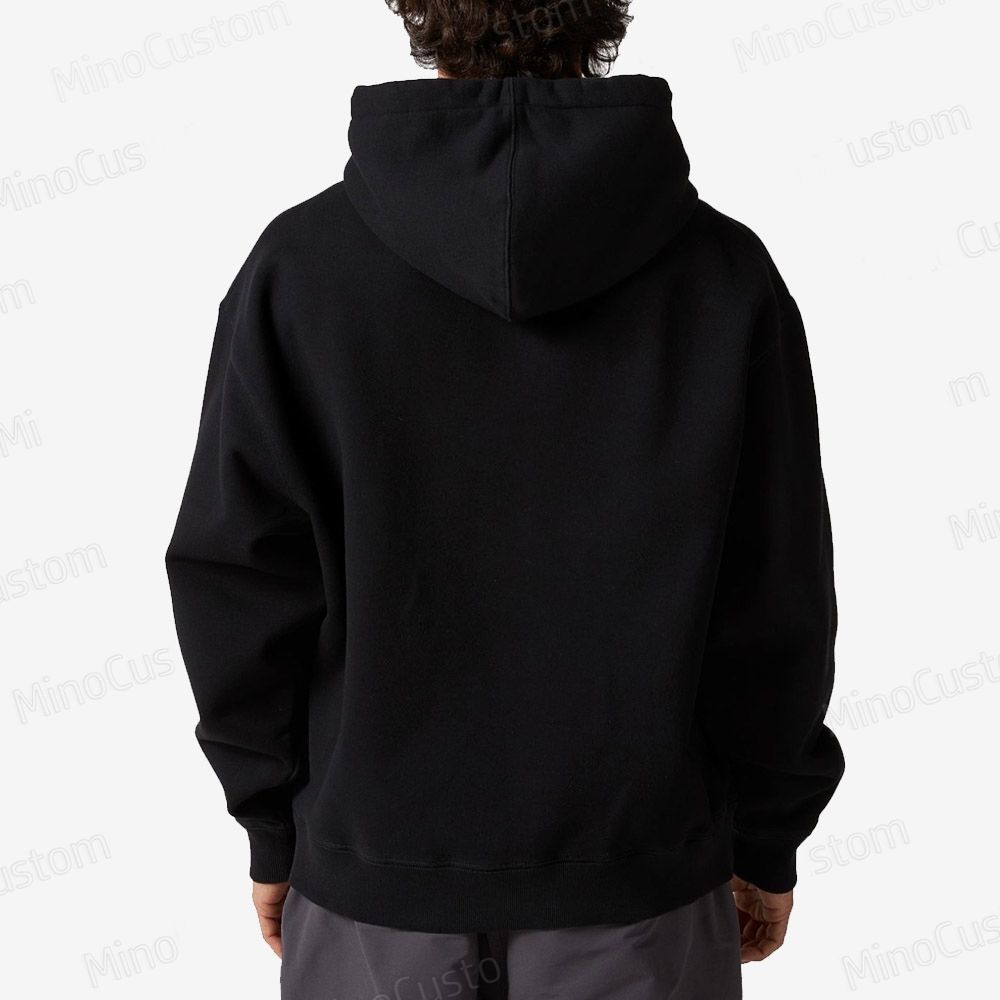 Retro Crow and Sunset Graphic Hoodie