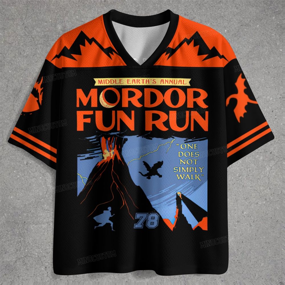 Middleearth's Annual Mordor Fun Run Jersey Shirts 