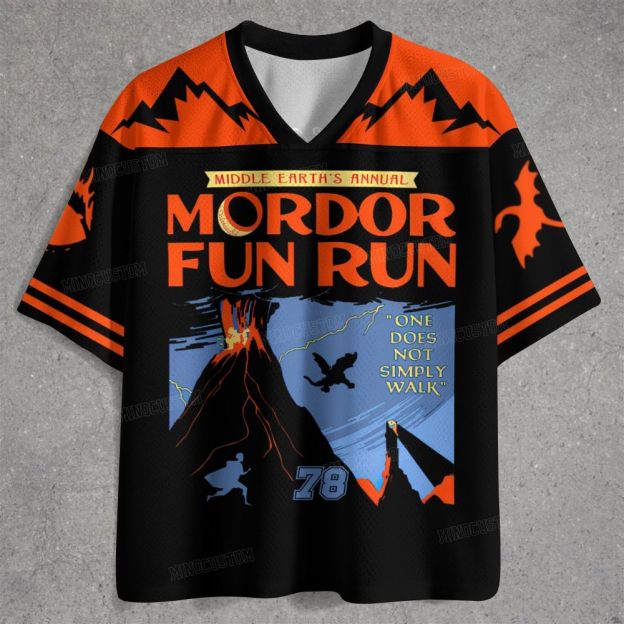 Middleearth's Annual Mordor Fun Run Jersey Shirts 