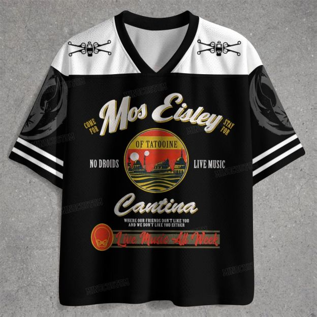 Mos Eisley Cantina Tatooine Star Wars print  Jersey Shirts 