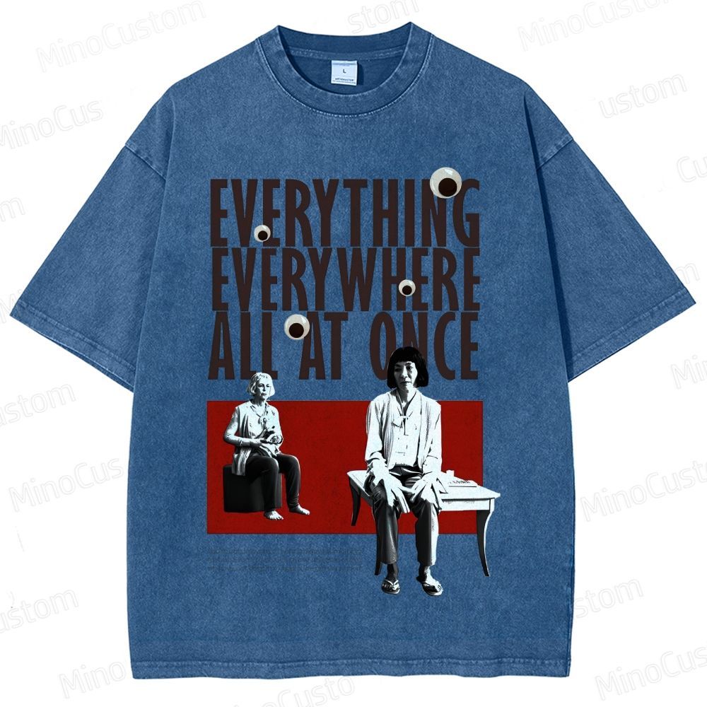 Drama - Themed Character and Text Graphic Short - Sleeve T - Shirt