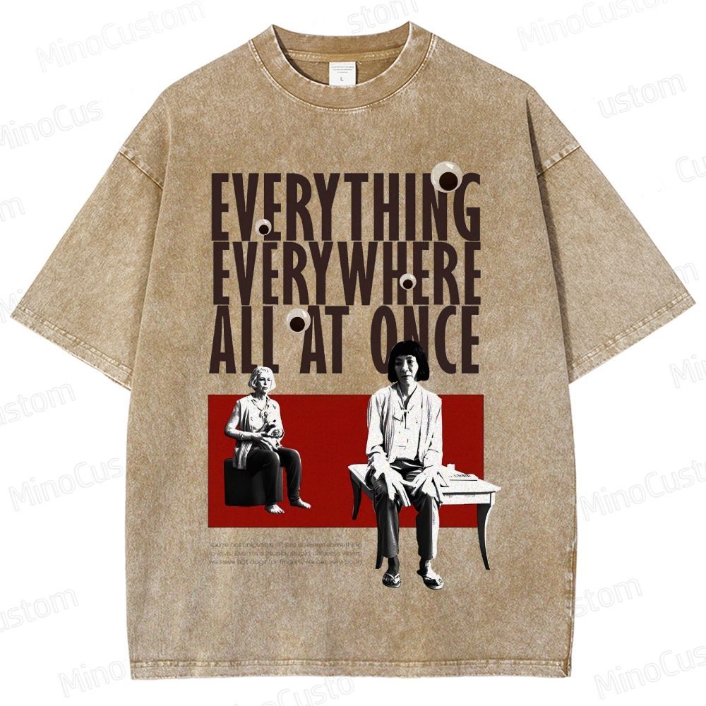 Drama - Themed Character and Text Graphic Short - Sleeve T - Shirt