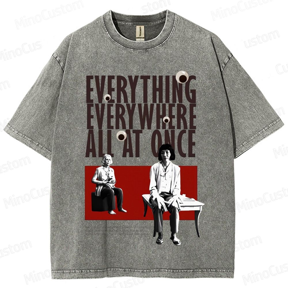 Drama - Themed Character and Text Graphic Short - Sleeve T - Shirt