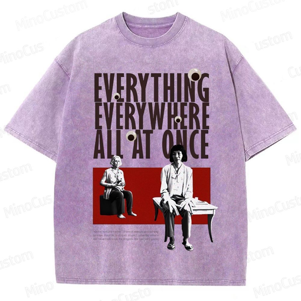 Drama - Themed Character and Text Graphic Short - Sleeve T - Shirt