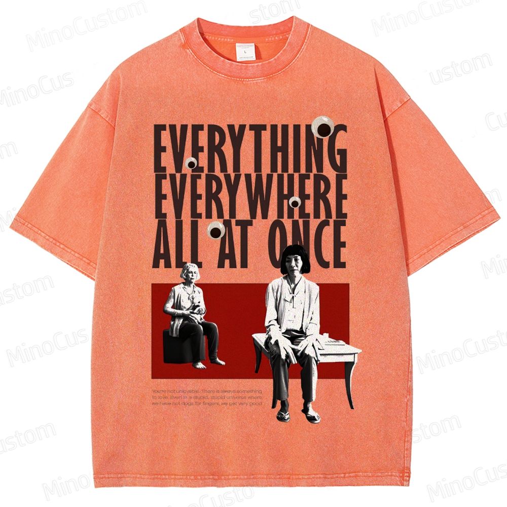 Drama - Themed Character and Text Graphic Short - Sleeve T - Shirt