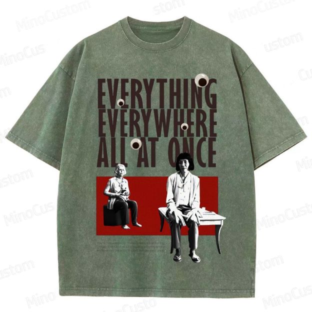 Drama - Themed Character and Text Graphic Short - Sleeve T - Shirt