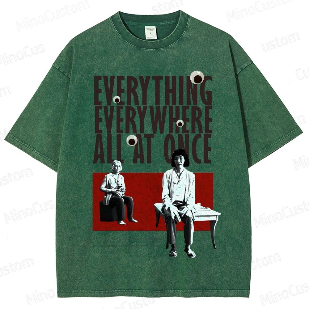 Drama - Themed Character and Text Graphic Short - Sleeve T - Shirt