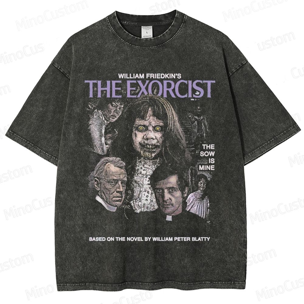 Horror - Themed Character Collage Short - Sleeve T - Shirt