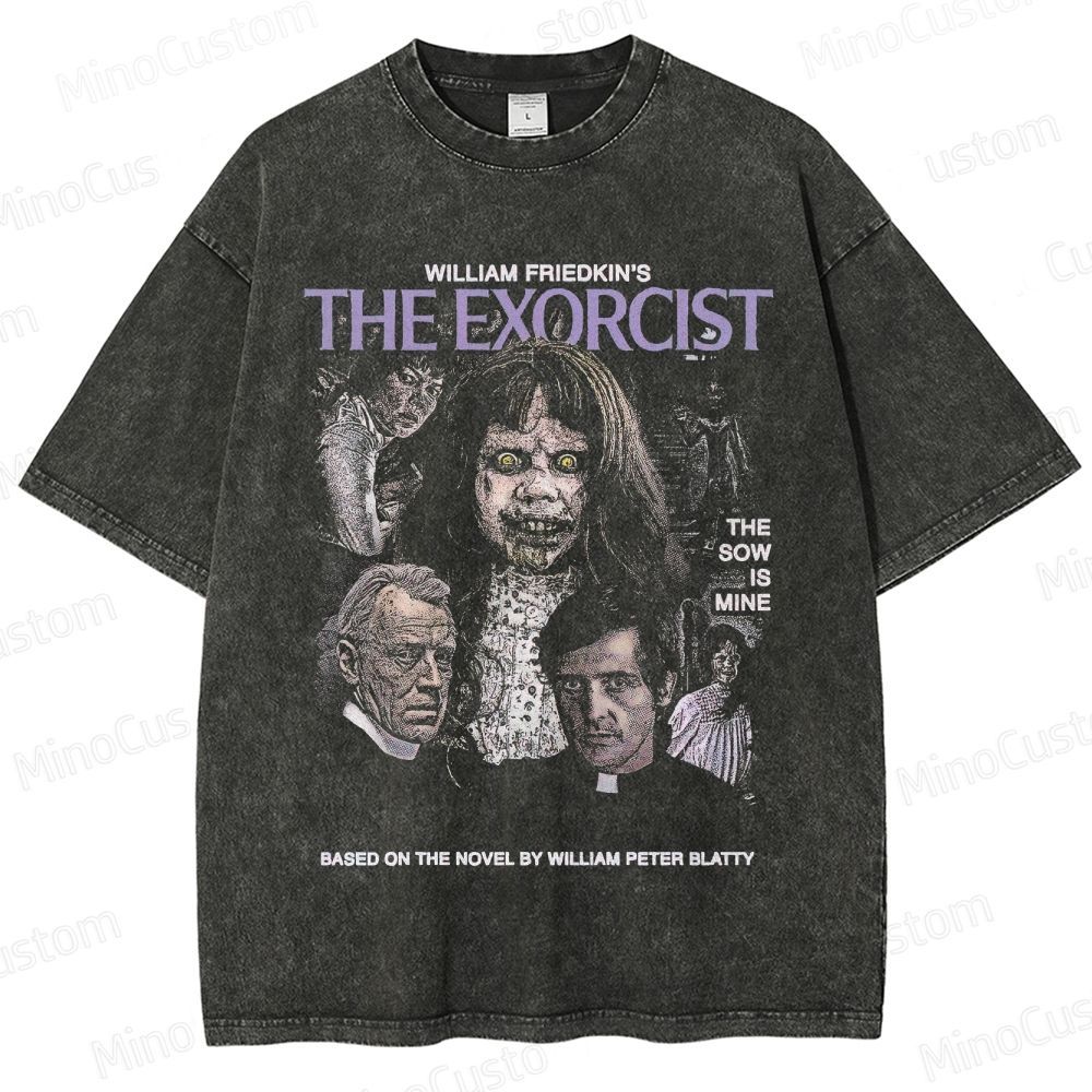 Horror - Themed Character Collage Short - Sleeve T - Shirt