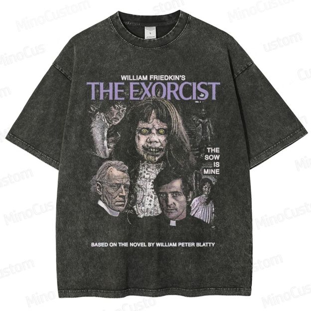 Horror - Themed Character Collage Short - Sleeve T - Shirt