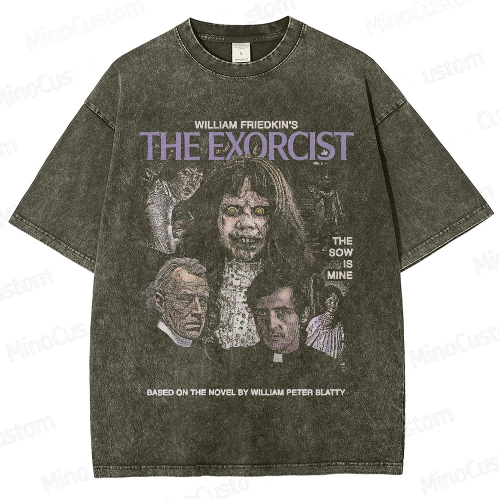 Horror - Themed Character Collage Short - Sleeve T - Shirt