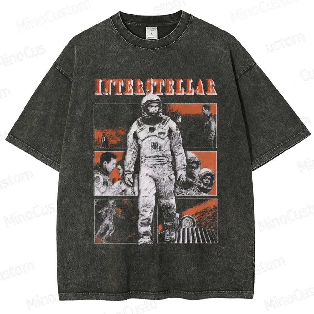Sci - Fi Astronaut and Scene Collage Short - Sleeve T - Shirt